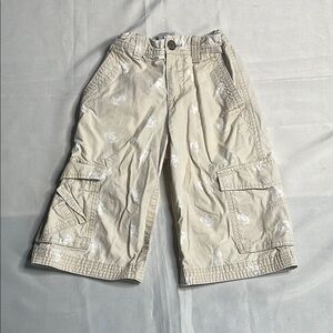 LANDS’END Kids Beige Cargo Shorts